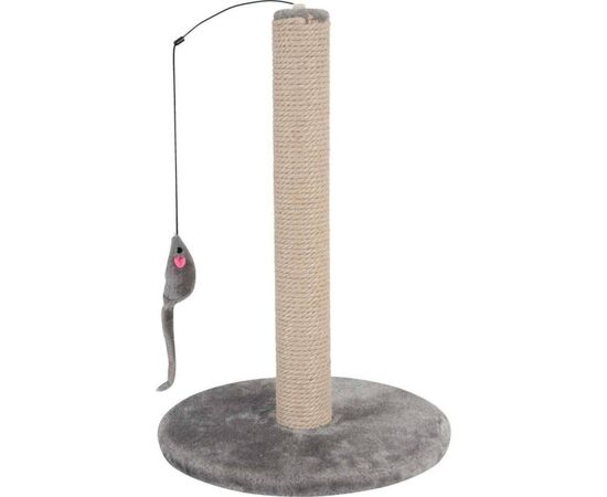ZOLUX CAT SCRATCHING POST WITH TOY - GREY