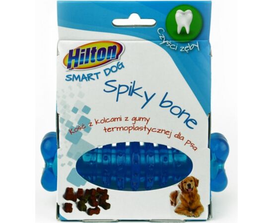 HILTON DOG SPIKY BALL MIX KOLOR KOŚĆ Z KOLCAMI  12CM DLA PSA