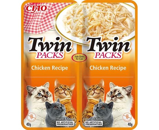INABA TWIN PACKS CHICKEN - CAT TREATS - 2 X 40G
