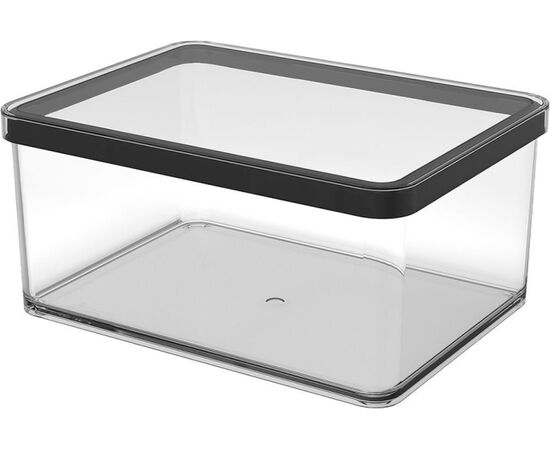 ROTHO POJEMNIK NA PRZYSMAKI SZEROKI 2.25L LOFT TRANSPARENTNY/CZARNY