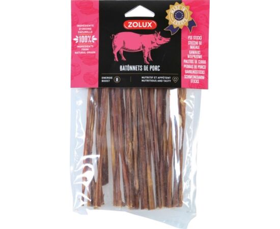 ZOLUX PORK CHOP STICKS - DOG TREAT - 100G