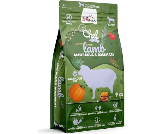 SYTA MICHA CHEF LAMB, ASPARAGUS AND ROSEMARY - DRY DOG FOOD - 9KG