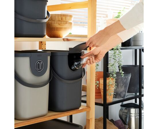 ROTHO POJEMNIK DO SEGREGACJI ODPADÓW 25L ALBULA CAPPUCCINO