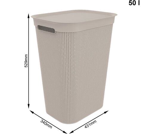 ROTHO BRISEN  - LAUNDRY BASKET - 50L