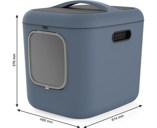 ROTHO BIALA XL BLUE - CAT LITTER BOX
