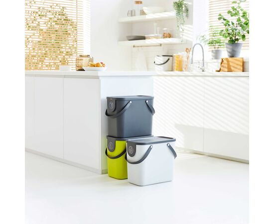 ROTHO POJEMNIK DO SEGREGACJI ODPADÓW 25L ALBULA LIMONKOWY