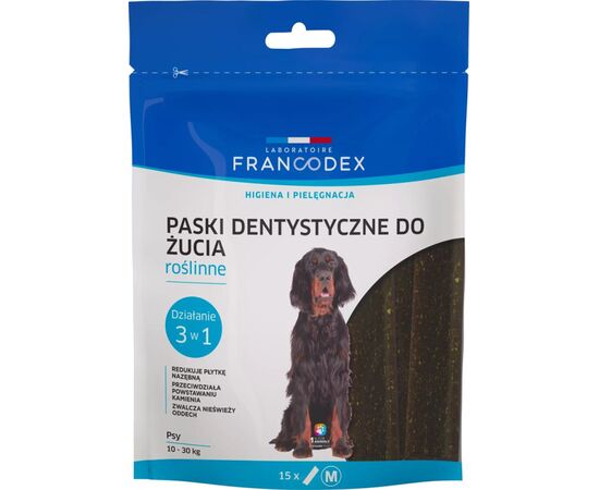 FRANCODEX DENTAL STRIPS M - DOG TREAT - 15