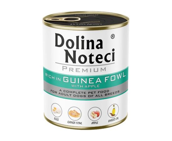 DOLINA NOTECI PREMIUM RICH IN GUINEA FOWL WITH APPLE – WET DOG FOOD – 800G