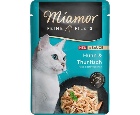 MIAMOR FILETS KURCZAK Z TUŃCZYKIEM W SOSIE 100G