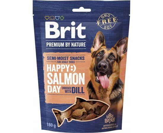 BRIT PREMIUM DOG SNACK SALMON WITH DILL – DOG TREAT – 180 G
