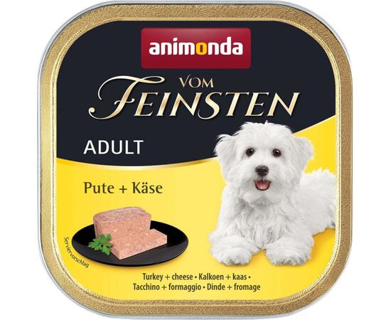 ANIMONDA VOM FEINSTEN ADULT TURKEY WITH CHEESE - WET DOG FOOD - 150G