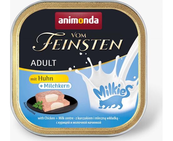 ANIMONDA VOM FEINSTEN ADULT MILKIES WITH CHICKEN AND MILKY FILLING - WET FOOD FOR CATS - 100G