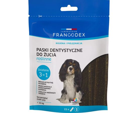 FRANCODEX DENTAL STRIPS S - DOG TREAT - 15
