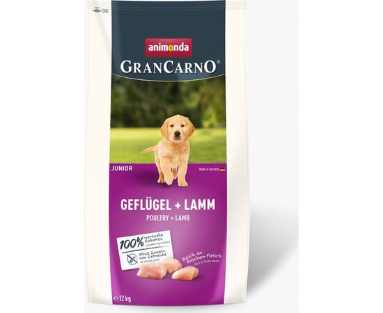 ANIMONDA GRAN CARNO JUNIOR POULTRY WITH LAMB - DRY DOG ​​FOOD - 12 KG