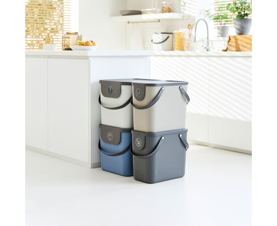 ROTHO POJEMNIK DO SEGREGACJI ODPADÓW 25L ALBULA CAPPUCCINO