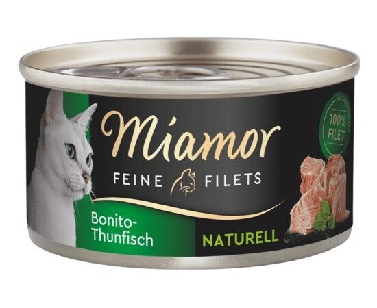 MIAMOR FEINE FILETS NATURELL BONITO TUNA - WET CAT FOOD - 80G