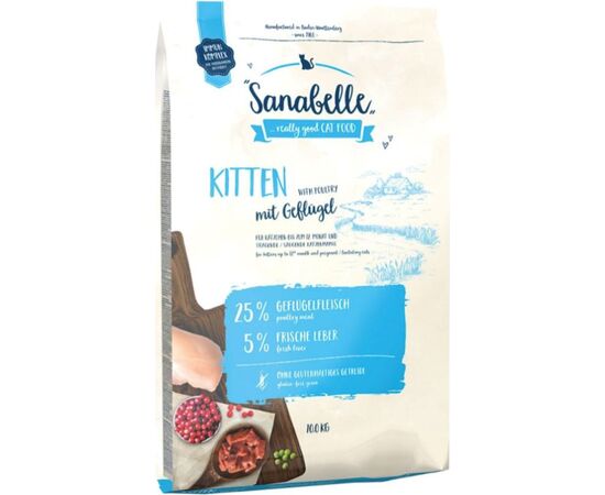 BOSCH SANABELLE KITTEN WITH POULTRY - DRY CAT FOOD - 10 KG