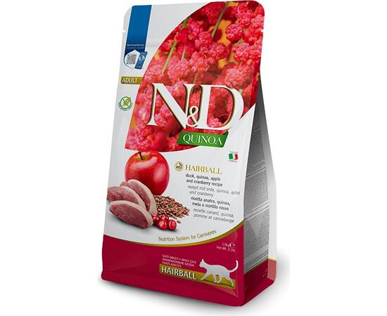 FARMINA N&D QUINOA HAIRBALL - DRY CAT FOOD - 1.5 KG