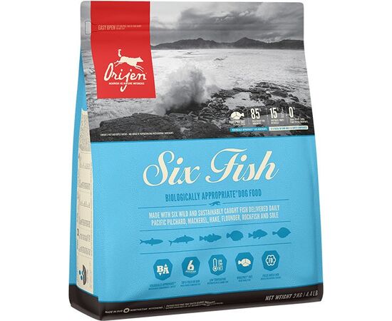 ORIJEN SIX FISH - DRY DOG FOOD - 2KG