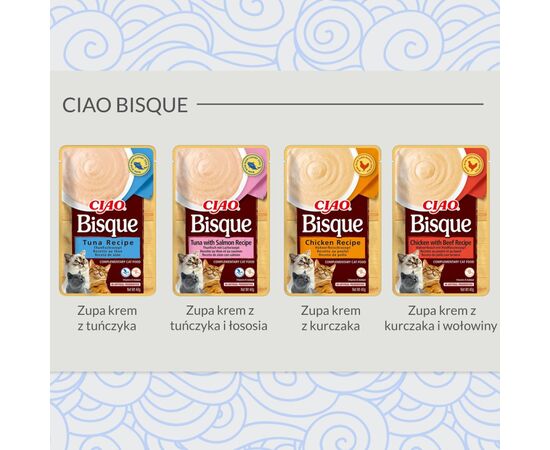 INABA CIAO BISQUE CHICKEN - CAT TREATS - 12 X 40G