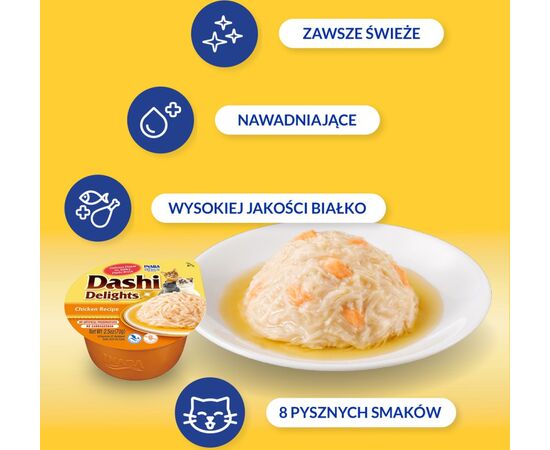 INABA DASHI DELIGHTS KURCZAK - PRZYSMAK DLA KOTÓW - 70G