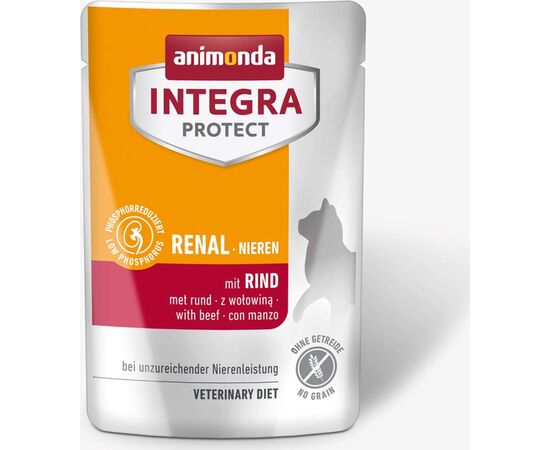 ANIMONDA INTEGRA PROTECT RENAL NIEREN WITH BEEF - WET FOOD FOR CATS - 85G