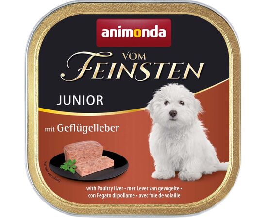 ANIMONDA VOM FEINSTEN JUNIOR POULTRY LIVER - WET DOG FOOD - 150G
