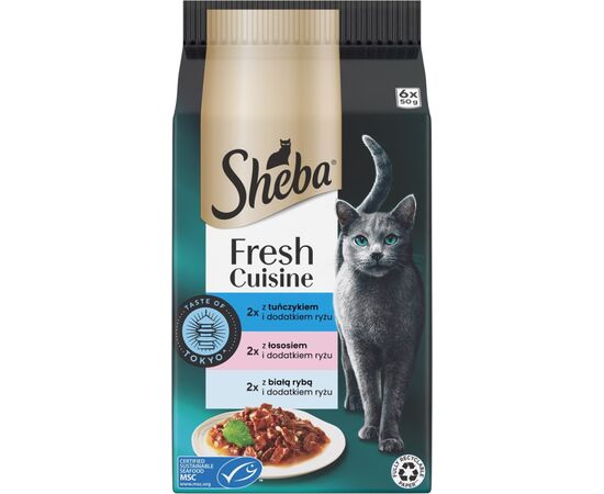 SHEBA MINI FRESH CUISINE TASTE OF TOKYO - WET CAT FOOD - 6X50 G