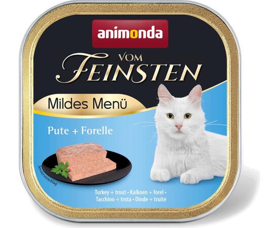 ANIMONDA VOM FEINSTEN MILDES MENU TURKEY AND TROUT  - WET CAT FOOD - 100G