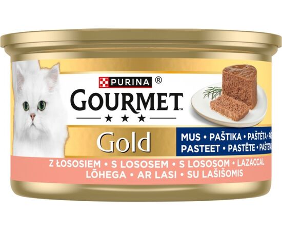 PURINA NESTLE PURINA GOURMET GOLD MOUSSE WITH SALMON - WET CAT FOOD - 85G