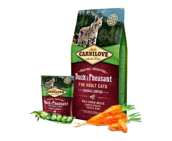 CARNILOVE CAT HAIRBALL CONTROL DUCK AND PHEASANT - DRY CAT FOOD - 400 G