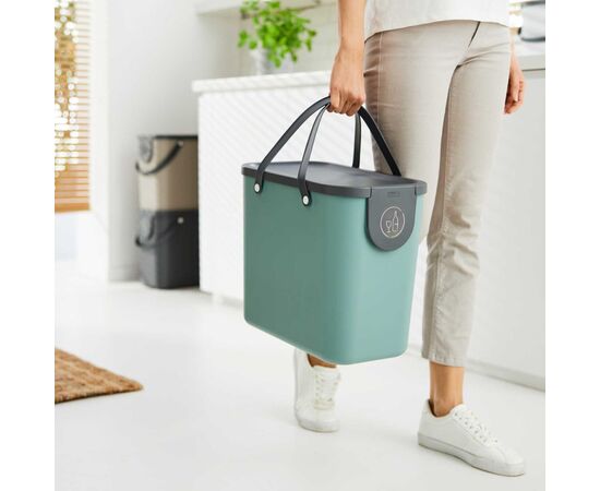 ROTHO POJEMNIK DO SEGREGACJI ODPADÓW 25L ALBULA ZIELONY