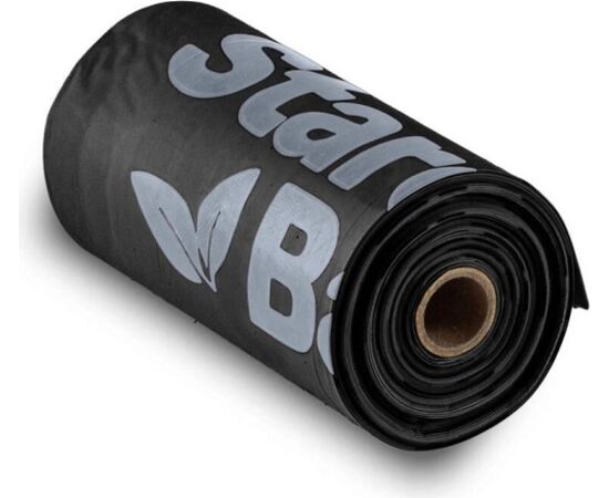 STARCH BAG STARCHBAG BIO COMPOSTABLE POOP BAGS BLACK – 1X15 PCS