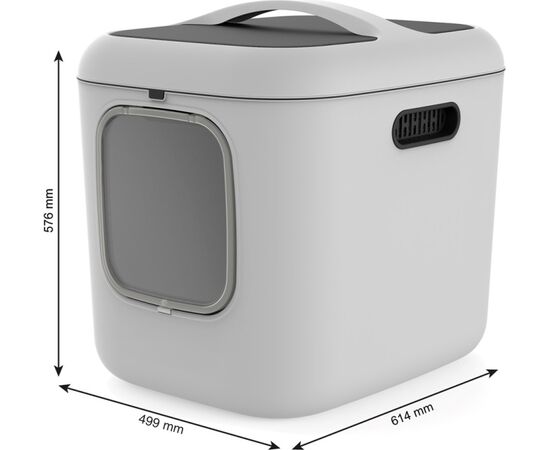 ROTHO BIALA XL WHITE - CAT LITTER BOX