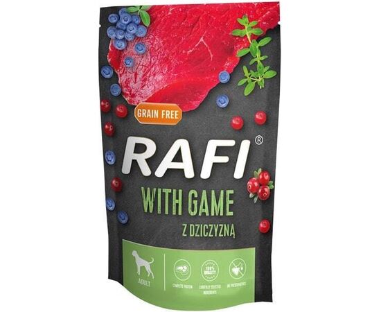 DOLINA NOTECI RAFI GAME - WET DOG FOOD - 500G
