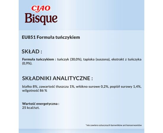 INABA CIAO BISQUE TUNA - CAT TREATS - 12X40G