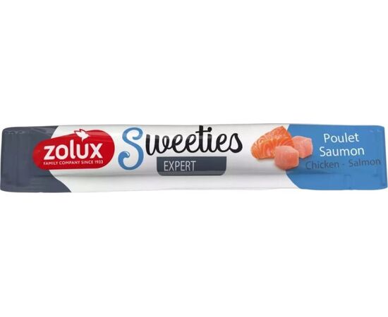 ZOLUX SWEETIES SALMON AND CHICKEN – DOG TREAT – 14 G