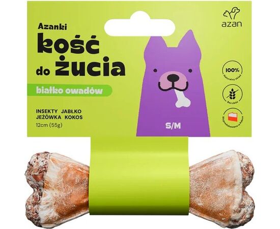 BRIT AZANKI BONE WITH INSECTS AND COCONUT S/M - DOG TREAT - 12 CM