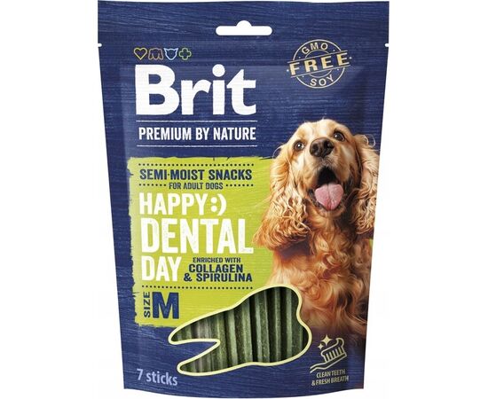 BRIT PREMIUM DOG SNACK DENTAL M - DOG TREAT - 180G