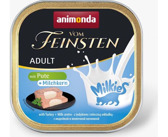 ANIMONDA VOM FEINSTEN ADULT MILKIES WITH TURKEY AND MILKY FILLING - WET CAT FOOD - 100G
