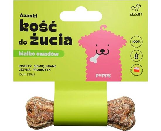 BRIT AZANKI BONE WITH INSECTS AND PROBIOTIC PUPPY – DOG TREAT – 10 CM