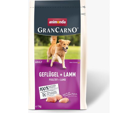 ANIMONDA GRAN CARNO ADULT POULTRY WITH LAMB - DRY DOG ​​FOOD - 1 KG