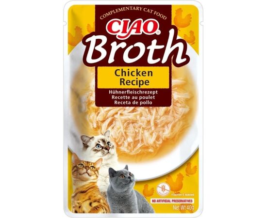INABA CIAO BROTH CHICKEN - CAT TREATS - 12X40G