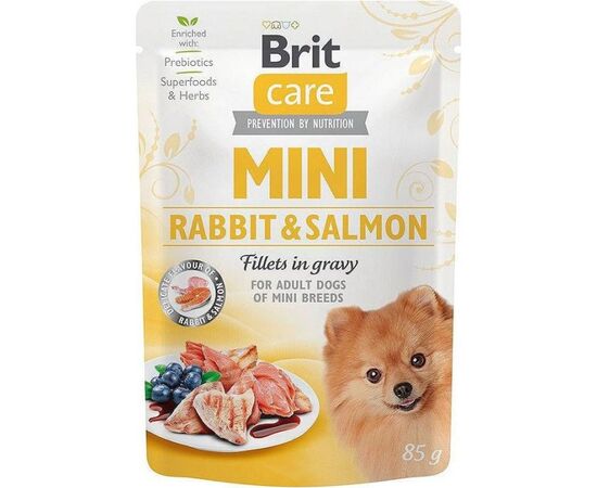 BRIT CARE MINI RABBIT&SALMON - WET DOG FOOD - 85 G