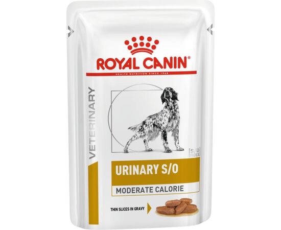 ROYAL CANIN URINARY S/O MODERATE CALORIE WET DOG FOOD CHUNKS IN SAUCE 12X100 G