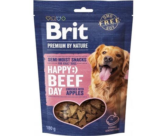 BRIT PREMIUM DOG SNACK BEEF WITH APPLES - DOG TREAT - 180G