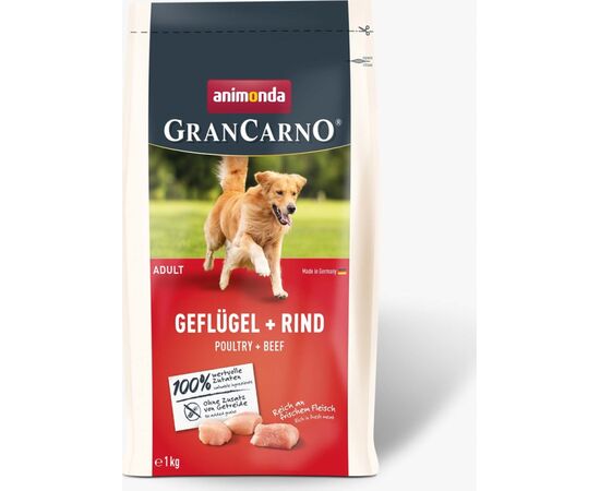ANIMONDA GRAN CARNO ADULT POULTRY WITH BEEF - DRY DOG ​​FOOD - 1 KG