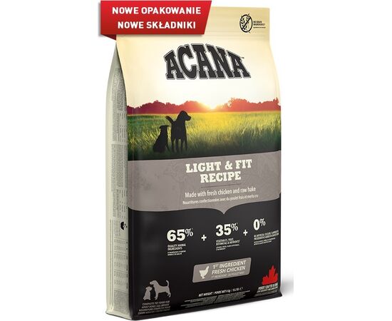 ACANA DOG LIGHT & FIT RECIPE - DRY DOG FOOD - 11,4KG