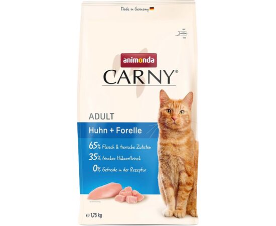 ANIMONDA CARNY ADULT CHICKEN WITH TROUT - DRY CAT FOOD - 1,75KG