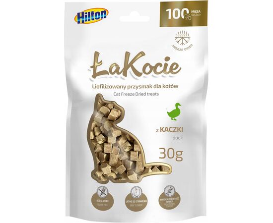 HILTON ŁAKOCIE FREEZE DRIED DUCK - CAT TREATS - 30G